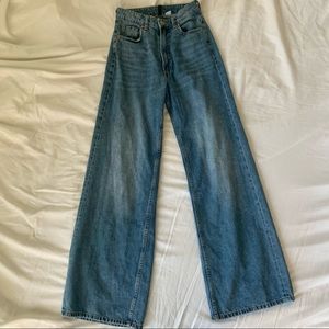 H&M High-Rise Wide Leg Jeans
